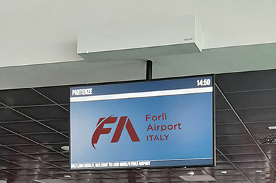 Forlì: the first "covid free" airport thanks to Beghelli technology